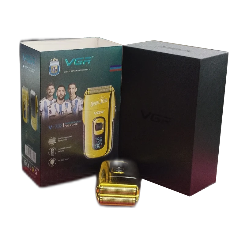 Afeitadora Eléctrica Profesional VGR V-332 Láminas Flexibles Dobles