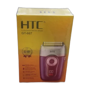 Afeitadora Eléctrica Profesional HTC GT-667 Doble Lámina Batería Litio