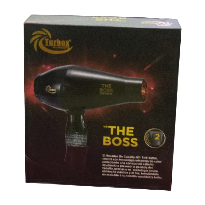 Secador de Pelo Profesional Turbox The Boss NT 3600W Infrarrojo Iónico