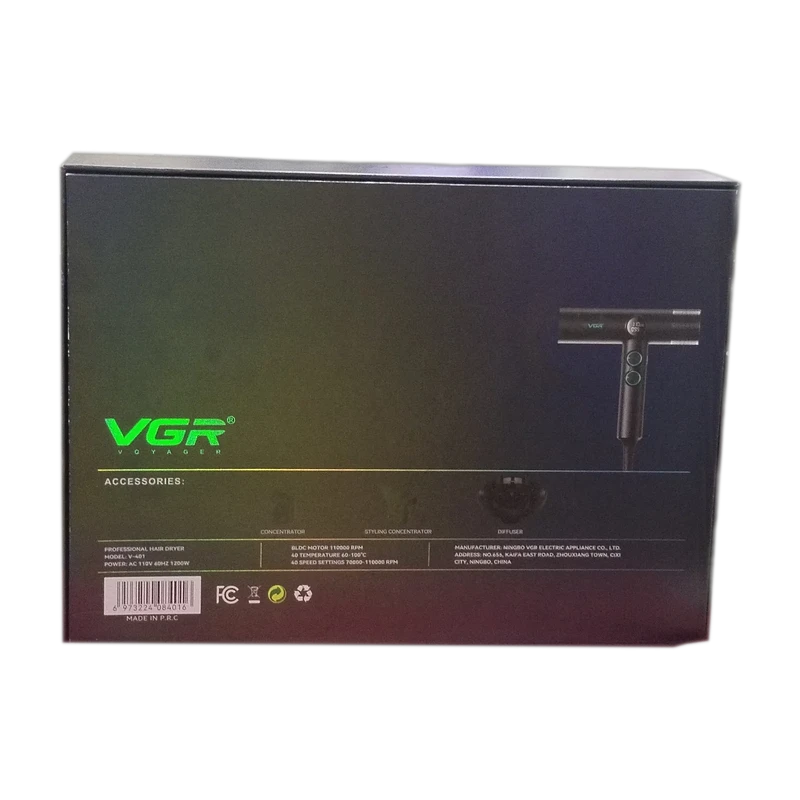 Cortadora de Cabello Profesional VGR V-977 Motor Vector DLC 9000RPM