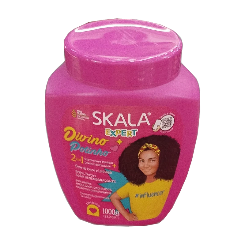 Skala Expert Potinho Divino Potão 2 en 1 Crema para Peinar y Crema Hidratante 1000g