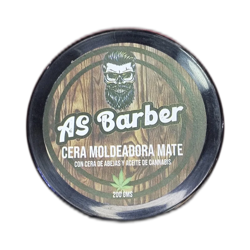 AS Barber Cera Moldeadora Mate con Cera de Abejas y Aceite de Cannabis