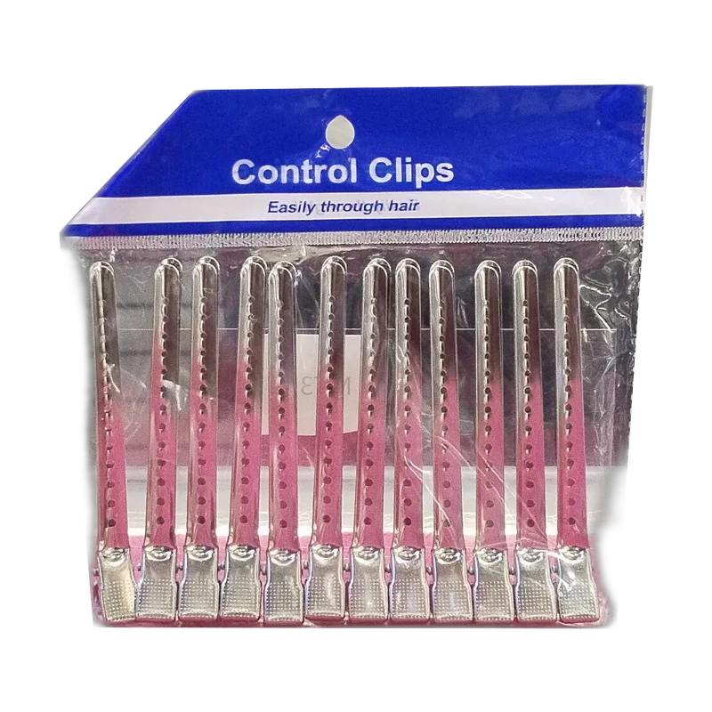 Pinzas Metálicas para el Cabello Control Clips (Paquete de 12)