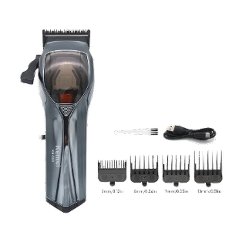 Cortadora Profesional Kemei KM-1990 - Incluye 4 Peines Guía y Accesorios