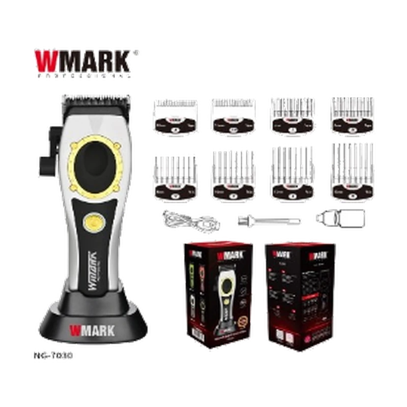 Cortadora Profesional Wmark NG-7030 - Incluye 8 Peines Guía y Accesorios