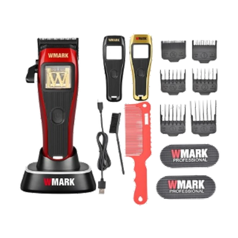 Cortadora Profesional Wmark NG-9002 High Speed - Incluye 8 Peines Guía y Accesorios