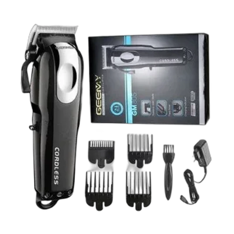 Máquina Cortapelo Inalámbrica Profesional Geemy GM-805 con 6 Peines Guía