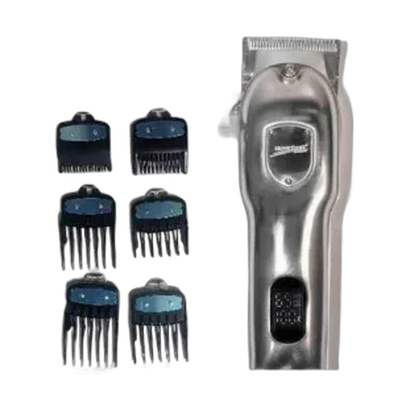 Máquina Cortapelo Profesional Super Taper con Cuchillas de Acero Inoxidable y 6 Peines Guía